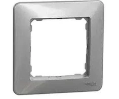 Schneider SDD313801 Ramka 1-krotna, Sidabrinė aliuminio, Sedna Design SDD313801