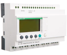 Schneider Electric „Zelio Logic“ išmanioji modulinė relė – 24 I/O – 24 V kintamoji srovė – laikrodis – ekranas SR3B261B