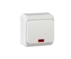 Schneider Electric Paviršinis jungiklis WNT-100PS 1 polių apšviestas baltas WDE001014