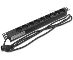 Securitynet LISTWA ZASIL. 19'' 9X230V C14 BEZ WYŁĄ