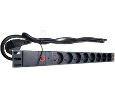 Securitynet MAITINIMO JUOSTAS 19" 8X230V PP RIBOTAS