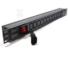 Securitynet MAITINIMO JUOSTAS 19'' 8XC13 SU JUNGIKLIU