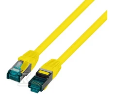 Securitynet PATCHCORD RJ45 S/FTP 6A LSZH ŻÓŁ 1,5