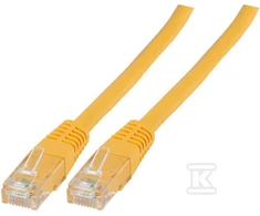 Securitynet PATCHCORD RJ45 U/UTP 6 PVC CCA ŻÓŁ 1