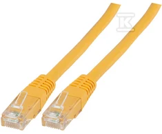 Securitynet PATCHCORD RJ45 U/UTP 6 PVC CCA ŻÓŁ 2