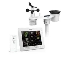 Sencor SWS 16600 WiFi SH Orų stotelė balta / kolorowy LCD / czujnik belaidis
