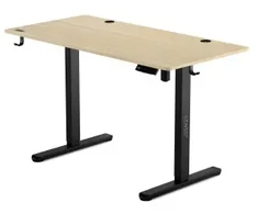 SENSE7 elektrinis stalas Nojo 120x60 Juodas Pine