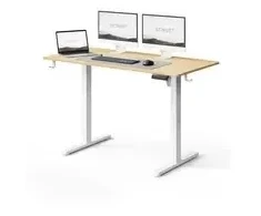 SENSE7 NOJO LIGHT Darbastalis balta pušis / elektriškai reguliuojamas aukštis / 120 x 60 cm / keliamoji galia 70 kg