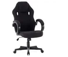 SENSE7 Prism fotelis – medžiaginis, juodas