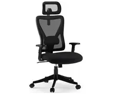 SENSE7 Tone juodas / Ergonomiška biuro kėdė / keliamoji galia 130 kg