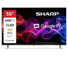 Sharp | 55HP5265E | 55 | Išmanusis televizorius | „Google TV“ | UHD | Juoda