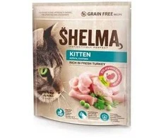 SHELMA Kitten Rich in kalakutiena – sausas kačių maistas – 750g