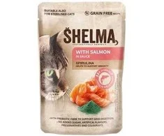 SHELMA with lašiša in sauce – šlapias kačių maistas – 85g