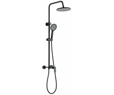 SHOWER SET RIKIA WITH MIXER Juodas