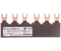 Siemens 3RV1915-1AB 3P šyna (6 moduliai), skirta 2 3RV1915-1AB automatiniams jungikliams