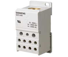 Siemens 5ST2508 Paskirstymo blokas 250A 1P 690V 1x35-120mm2 2x2.5-25mm2 5x2.5-16mm2 4x2.5-10mm2 DIN 5ST2508