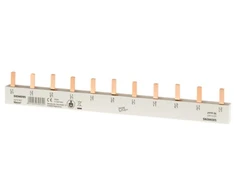 „Siemens“ 3P 10 mm2 kontaktų šyna, 11 modulių (RCCV 3+N kairėje pusėje), pilna izoliacija 5ST3667