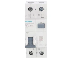 Siemens Liekamosios srovės pertraukiklis 1+N C 6A 0,03A tipas AC 6kA 5SU1356-1KK06