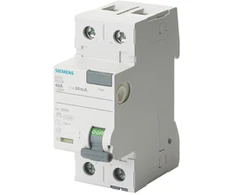 Siemens Liekamosios srovės grandinės pertraukiklis 2P 40A 30mA 230V tipas F 5SV3314-3