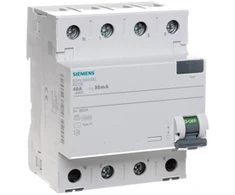 Siemens Diferencinis srovės perjungiklis 4P 40A 0,03A AC tipo (5SV4344-0KL)