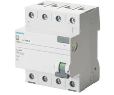 Siemens SENTRON liekamosios srovės grandinės pertraukiklis Tipas AC 63A 300mA 400V