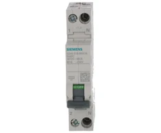 Siemens Gaisro kibirkšties detektorius AFDD-MCB-Combination 230V, 6kA, 1+N, B, 16A Compact (1MW) 5SV6016-6KK16