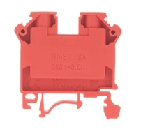 Simet 11421311 2 laidų bėgio jungtis 6mm raudona NAUJA ZSG1-6.0N 11421311