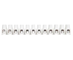 Simet 22512216 Srieginė gnybtų juosta, 12 takelių, 10 mm², balta, LTA12-10 22512216