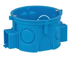 Simet 34068203 Dėžutės formos plokštelė 60 mm, sriegis 41 mm, su varžtais, mėlyna, S60Kw 34068203