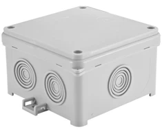 Simet 35220002 Hermetiška dėžutė tuščia 98x98x60mm IP54 su integruotu kabelio sandarikliu pilka N90x90F 35220002