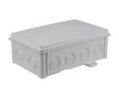 Simet 35270202 Sieninė dėžutė 188x118x68 mm, be halogenų, savaime gęstanti, atspari UV spinduliams, IP67, UL94 V0, N110x180S pilka 35270202