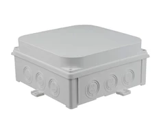 Simet 35300202 Sieninė dėžutė 188x188X88 mm, be halogenų, savaime gęstanti, atspari UV spinduliams, IP67, UL94 V0, N180x180S pilka 35300202