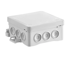 Simet Wall dėžutė 85x40x85mm su integruota riebokšle, savaime užsifiksuojanti FASTBOX&amp;ampHOOK serija balta IP54 NS6 35346106
