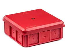 Simet 35418701 Sieninė dėžutė 90x37x90mm IP55 su varžtiniais įvadais, raudona NSW90x90 35418701