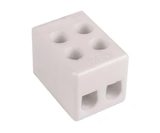 Simet 80016516 Glazūruoto porceliano srieginė jungtis 2,5 mm 2 bėgeliai CPO 2-2,5 80016516 /20 vnt./