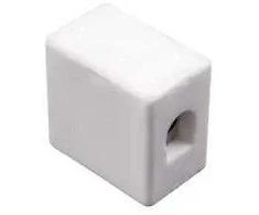 Simet 80721516 Porcelianinė srieginė jungtis, 10 mm, 1 bėgelio, balta, CPO-15A-1P 80721516