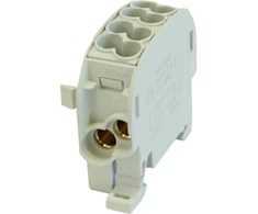 Simet 1 potencialo perjungiamas paskirstymo blokas 100A 4x2,5-25mm2 pilkas SCB 25-Cu 81503002