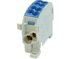 Simet 1 potencialo perjungiamas paskirstymo blokas 100A 4x2,5-25mm2 mėlynas SCB 25-Cu 81503003