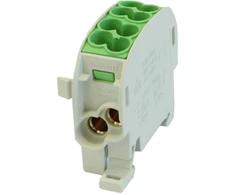 Simet 1-potencialus perjungiamas paskirstymo blokas 100A 4x2,5-25mm2 žalia SCB 25-Cu 81503005