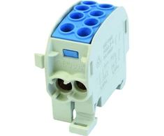 Simet 1 potencialo perjungiamas paskirstymo blokas 125A 2x4-35mm2, 2x2,5-25mm2 mėlynas SCB 35-Cu 81504003
