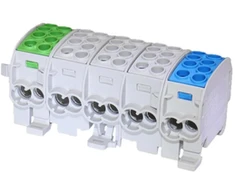 Simet 81507020 Al/Cu paskirstymo blokas SCB 35-5X (80250) SIMBLOCK penkių polių 35mm2 žalia/pilka/ne 81507020