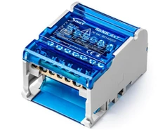 Simet 85142002 Keturių polių modulinis paskirstymo blokas 4x(5x6mm² 2x25mm²), skirtas TS35 ShNK bėgeliui 4x7 85142002