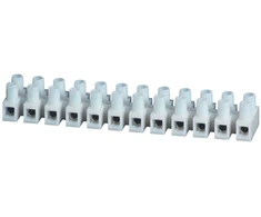 Simet 89089110 Termoplastinė srieginė gnybtų kaladėlė su poveržle, 4mm2, 12 bėgelių, skaidri LPA12-4 89089110