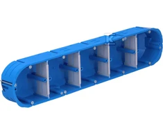 Simet Dėžutė tuščioms sienoms 5x60mm MULTIBOX plokštė mėlyna P5x60K savaime užgesanti be halogenų 32328203
