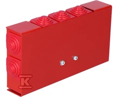Simet Ugnies dėžutė PIP- 2AN R2x3x4 stačiakampio formos, E90, šakos, matmenys 88x30x166mm, raudona 84622646