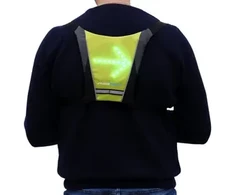 Carruzzo Skateflash Reflective vest Liemenė Juoda, Žalia Nailonas Vieno dydžio Važiavimui mieste