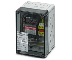 Viršįtampių ribotuvo dėžutė 1 MPPT / Phoenix-Contact / 1000DC / 1MPP-SPD-S / dėžutė 1 MPPT / 1182566 / Viršįtampių ribotuvas T1/T2 tipo sandariame (IP65) korpuse su išvadų įvadais (liaukų įvadais)