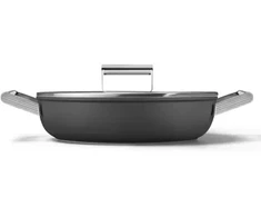 Smeg DPF2812BLM garnek daugiafunkcinis Juodas Aliuminio, Nerūdijantis plienas 4,3 l 28 cm