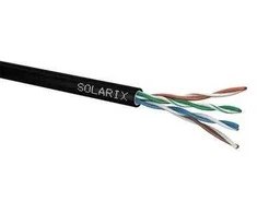 SOLARIX VYTOS POROS KABELIS CAT.5E U/UTP UV GEL DENGTA Fca dėžutė 305m