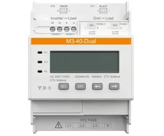 SOLAX // Skaitiklis M3-40-Dual, apima dvigubą NCTK-16 100A/40mA srovės transformatorių rinkinį. Leidžia atlikti du matavimo taškus naudojant 1 skaitiklį